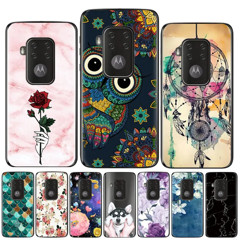 

For Motorola Moto One Zoom Case Silicone Cartoon Soft Back Cases For Coque Motorola One Zoom Cover funda for Moto One Pro Bumper