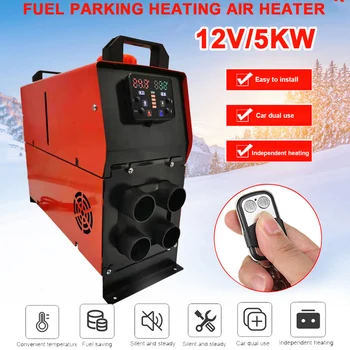 

All In One 5000W Air Diesels Parking Heater 5KW 12V 5L Oil Pot Capacity Car Heater Automatic Temperature Control For Trucks Boat