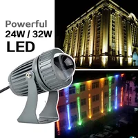 24W 32W Outdoor LED Spotlights Gardon Yard Landscape Lighting 220V Red Green Blue Wall light IP67 Waterproof Wall lights 1
