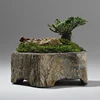 Basalt FlowerPot Succulent Plant Nursery Planter Natral Stone Vase Decoration Home Table Craft Bonsai Garden Decor New Year Gift 1