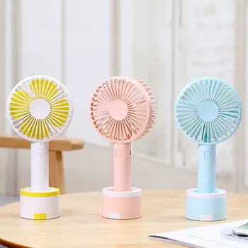 

Vococal USB Fan Mini Portable 3-Speed Handheld Desktop Electric Cooling Fan with Phone Holder for Home Office School Travel