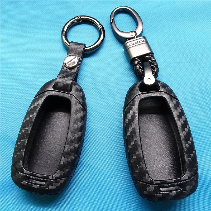 

Car Key Fob Case Cover Carbon Silicone for Hyundai i30 i35 i40 Kona Azera Elantra Solaris Grandeur Ig Accent Santa Fe