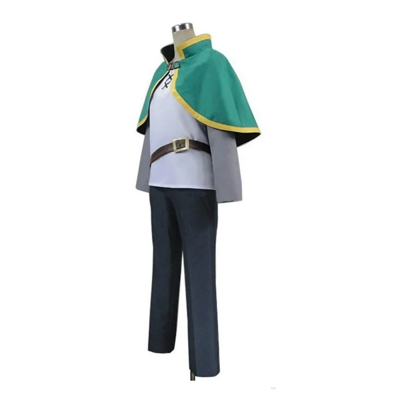 KonoSuba Божье счастье в этом прекрасном мире! Костюм для косплея, костюм сатоу Kazuma, костюм для мужчин, Униформа, полный комплект, плащ, топы, брюки, ремень