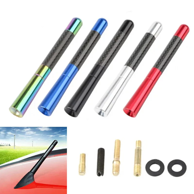 Antenne Per Mini Cooper Antenna In Fibra Di Carbonio Per Auto Breve Antena Radio Fm Metallo Antenna Di Ricezione Tuning Auto