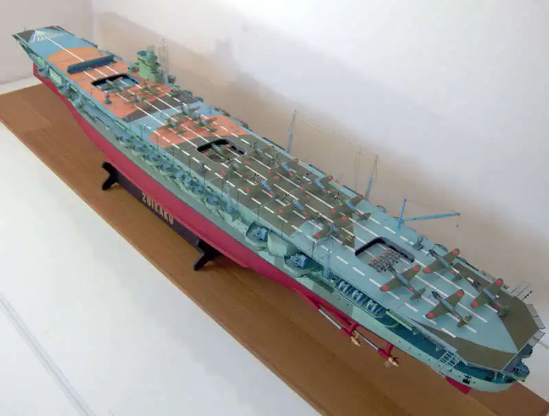Японская армия Ruihe авиационная Модель Перевозчик ZuiKaku 3D бумажная модель Руководство DIY бумажное ремесло материнская модель игрушки 99x15x16 см