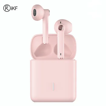 

iKF Find Portable Bluetooth Earbuds Wireless Charging with Mic AI Control Pink Single/Dual Mode Earphone Long Battery life
