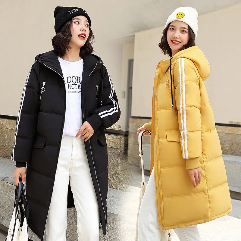 

Make Dee Homes 2019 Winter New Style Korean-style Hooded Cotton-padded Clothes Cotton Coat Women's Loose-Fit Long WOMEN'S Dress