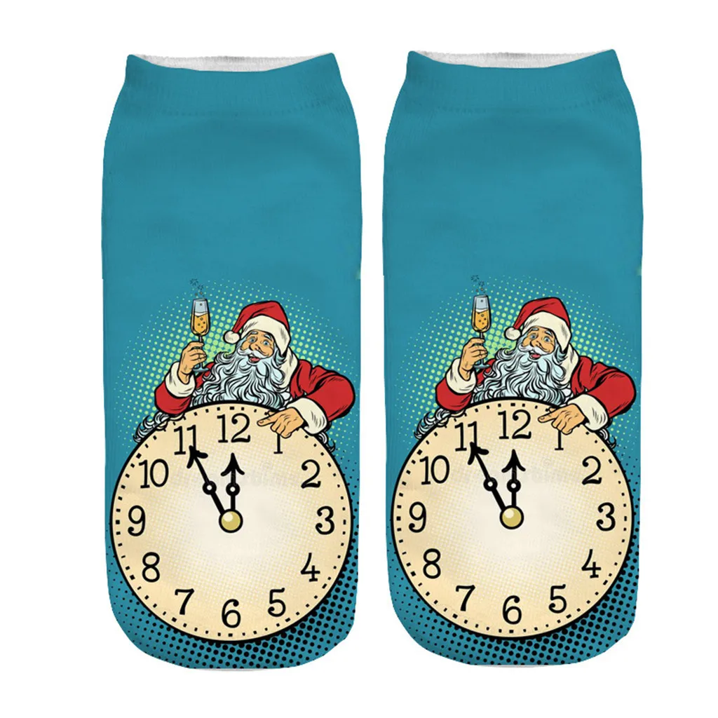 3 пары рождественских креативных носков с объемным принтом; популярные забавные удобные носки; повседневные модные теплые носки; несколько стилей на выбор