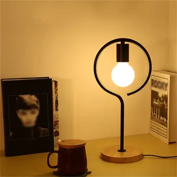 

Round simple modern wooden desk lamp bed bedroom bedside table lamp Fixatory simple wooden modern desk lamp bed bedroom bedside