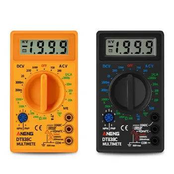 

DT838 Digital Multimeter Tester AC/DC Voltage Current Resistance Temp Test Meter