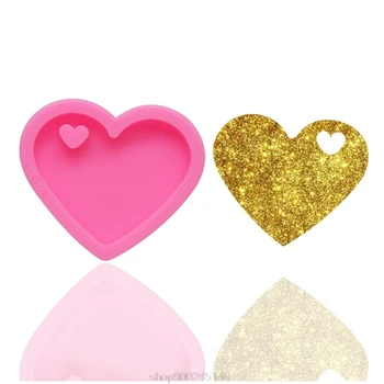 

Handmade Keychain Pendant Mold Comb Heart Puzzle Bottle T-shirt Resin Casting Molds Jewelry Making Tools N02 20 Dropshipping