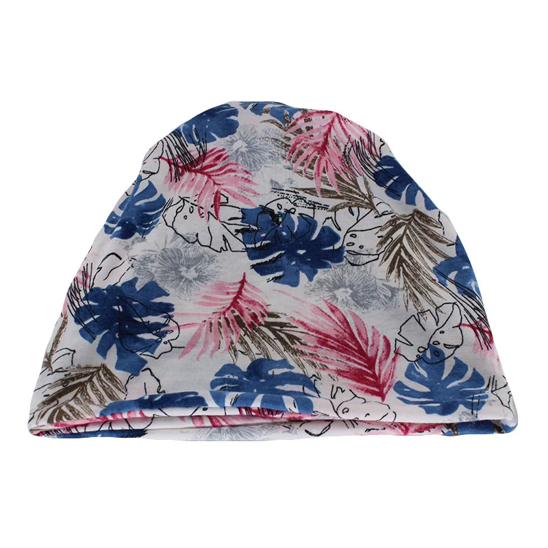 Neue Frauen Blumen Mützen Schädel Mode Herbst warme Baumwolle Hut für Mädchen Erwachsene Marke Knochen weibliche doppelt gebrauchte Schönheit Schal Verkauf – Detail 19