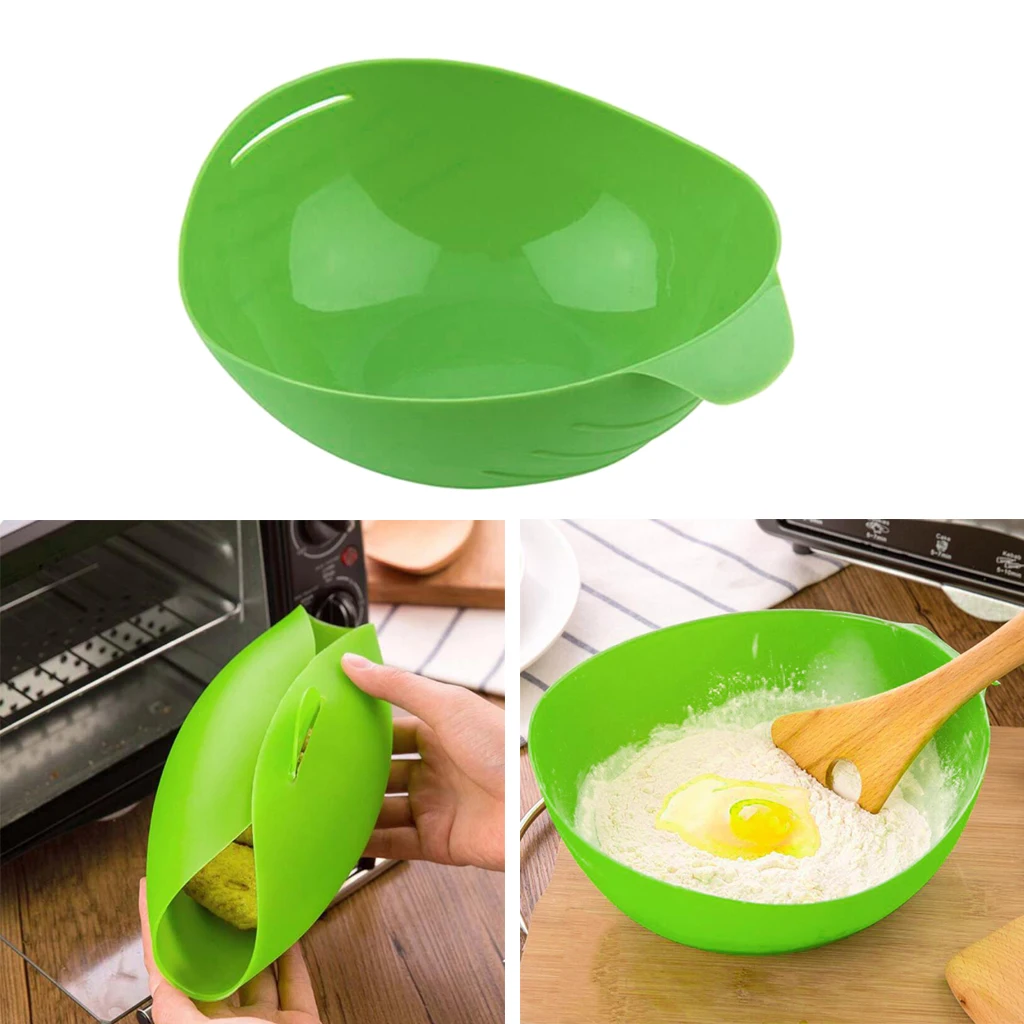 Multifunction Silicone Folding Bowl Fish Steam Egg Roaster Bread Baking Bowl for Microwave Oven Reuseable Cooking Bowl Kitchen