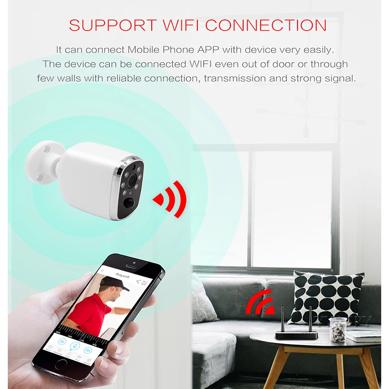 IP камера Wifi CCTV IP65 непромокаемая PIR сигнализация обнаружения движения 720P HD видео ночного видения умный дом камера наблюдения Безопасность