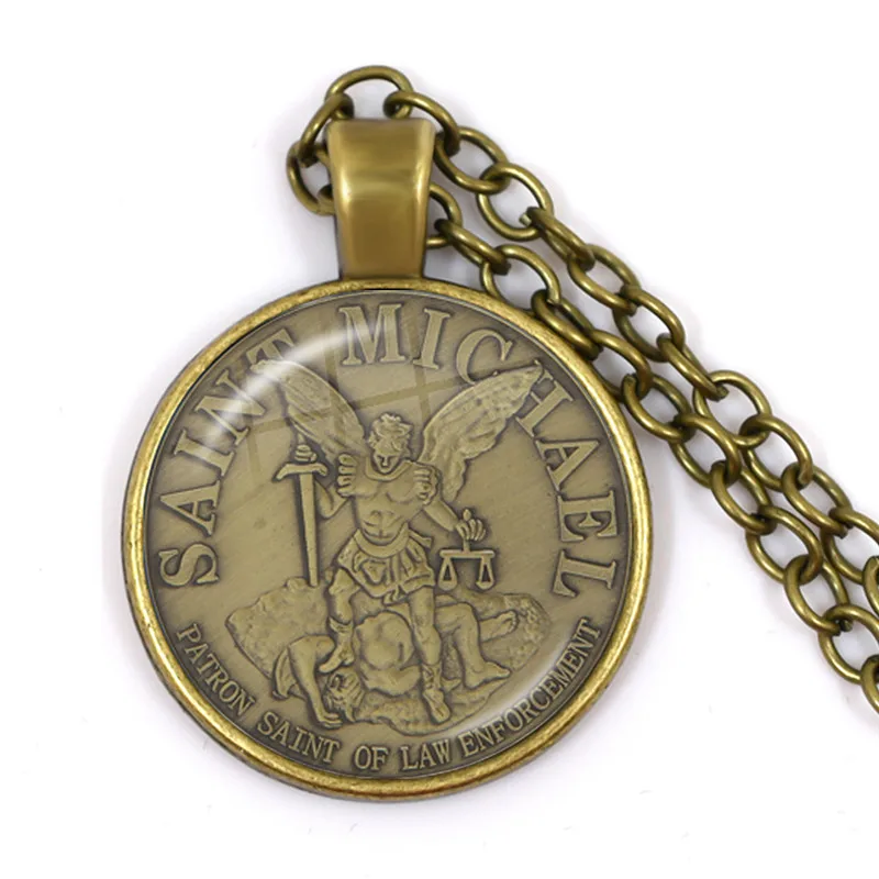 Новое мужское ожерелье Archangel St.Michael Protect Me Saint Shield Protection Charm русское Orhodox подвеска