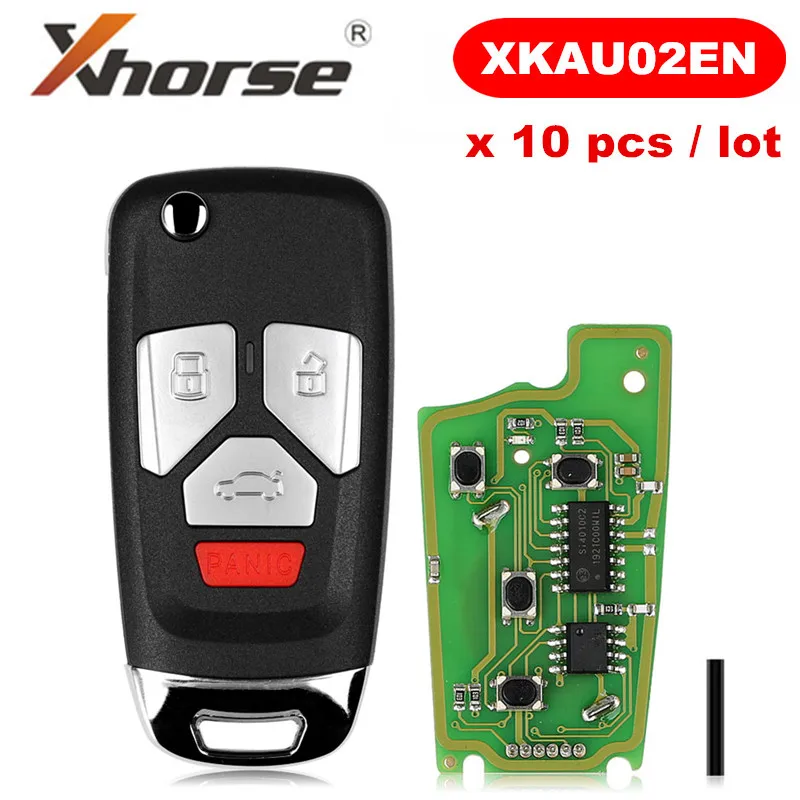 XHORSE XKAU02EN проводной 4 кнопки для AUDI Тип VVDI Универсальный флип пульт дистанционного