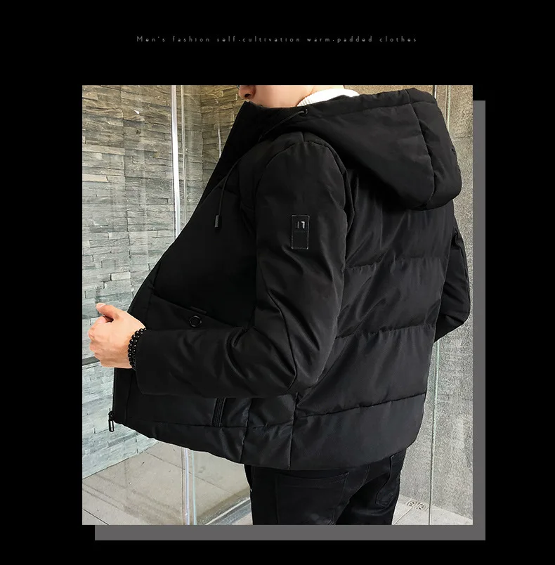 Мужская одежда с хлопковой подкладкой, зима, стиль, мужская одежда, корейский стиль, модная рабочая одежда, пуховик, одежда с хлопковой подкладкой, Thi