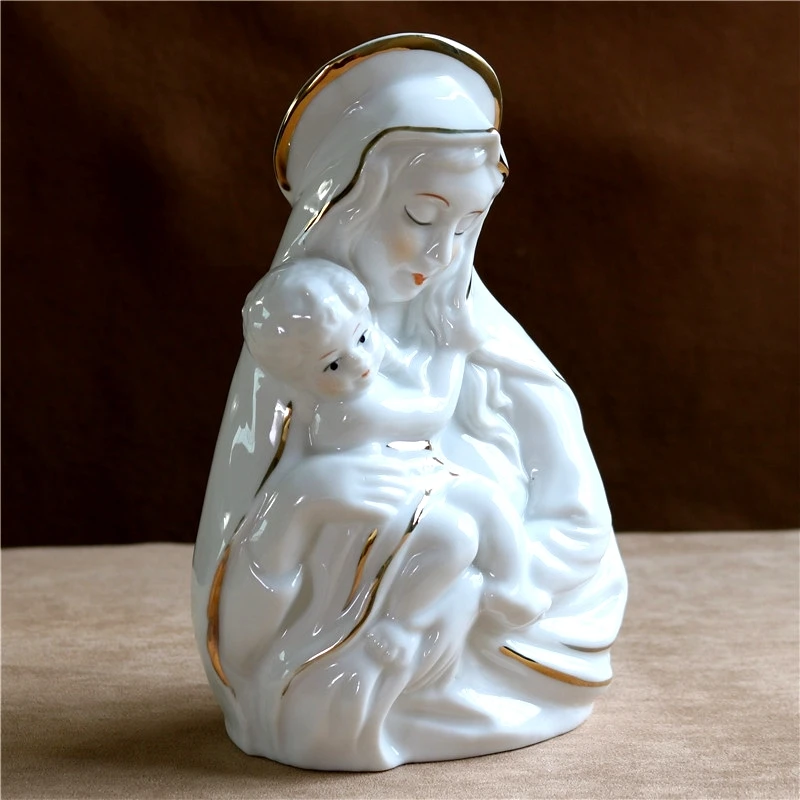 Фарфоровая статуэтка Богородицы Девы Марии ручной работы|arts and crafts|art ladyart decor |
