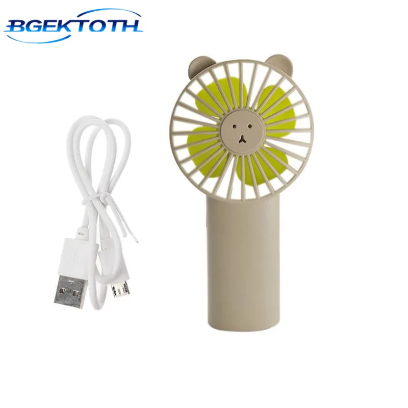 Bgektoth Bear портативный USB перезаряжаемый портативный вентилятор охладитель портативный 3 скорости Регулируемый мини настольный вентилятор охлаждения