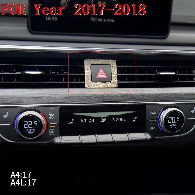 Автомобильный персонализированный хромированный обновленный модифицированный декоративный аксессуар для стайлинга автомобиля яркие блестки Чехлы 17 18 для Audi A4L