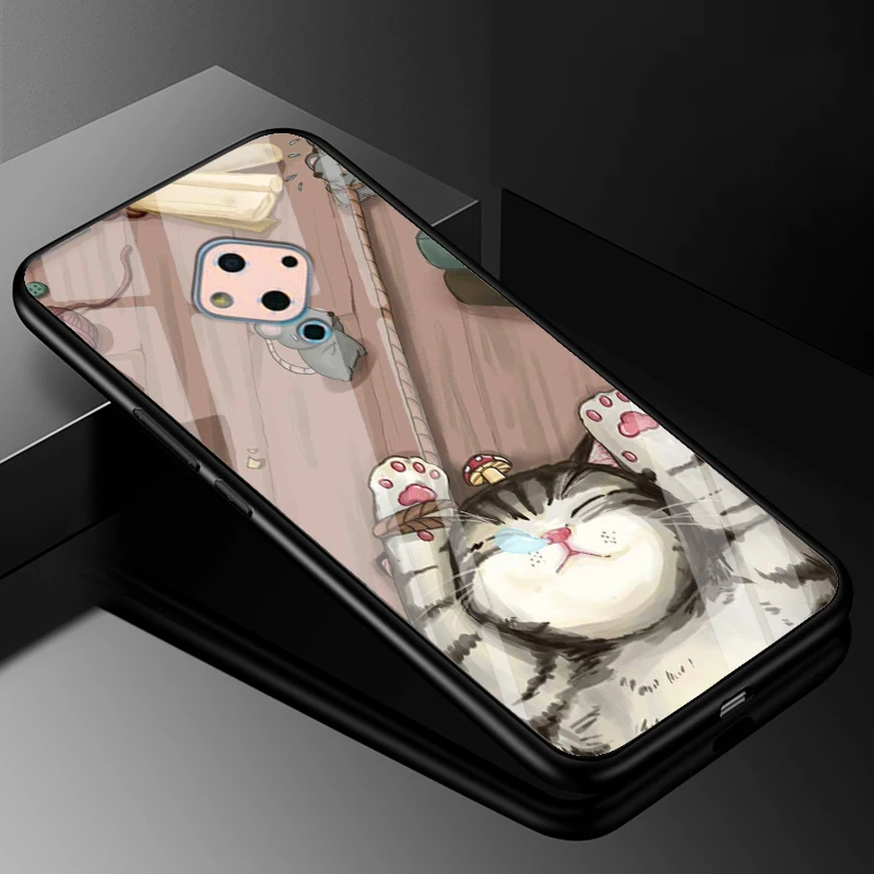 24 ДЛЯ Vivo V17 чехол PC Пластиковый стеклянный чехол для телефона Vivo V17 чехол из закаленного стекла черный ТПУ бампер чехол для VivoV17 Vivo V17 v 17 - Цвет: 24