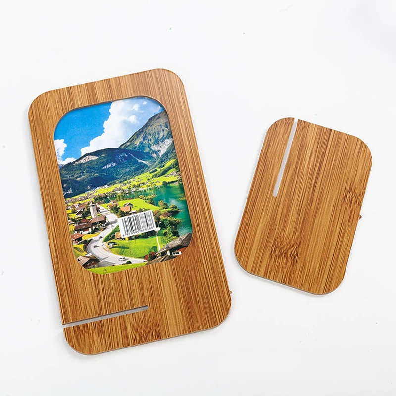 Square Настольное одностороннее зеркало креативное складное портативное деревянное туалетное зеркало туалетный столик косметическое зеркало круглое, квадратное - Цвет: Square