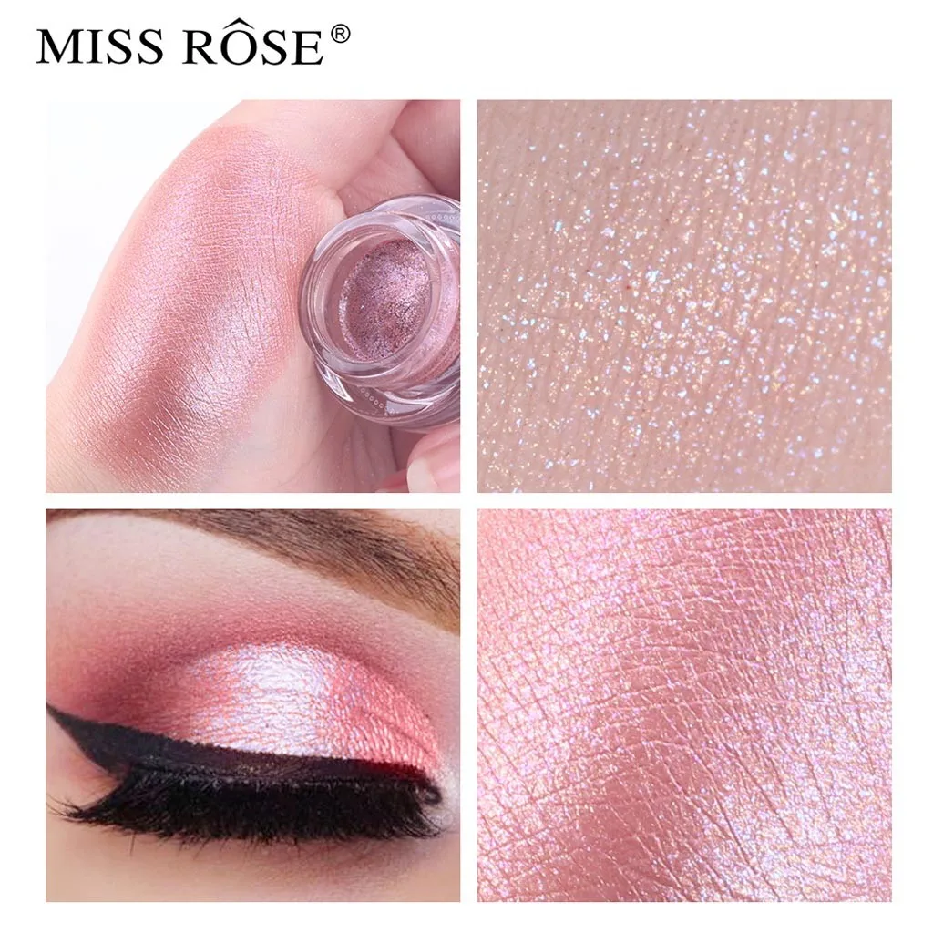 Miss Rose тени для век Палитра блестящих теней телесного цвета один PaletteFashion вы макияж один тени для век многоцветные тени для век октября