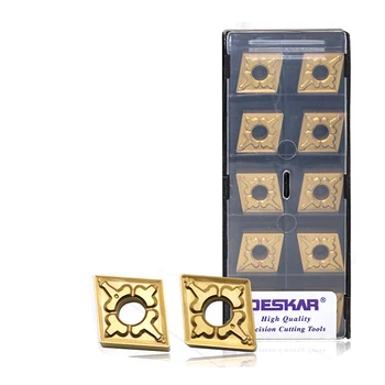 

10pcs DESKAR CNMG120404/08-TM LF9011 Turning Tungsten Carbide Insert,Turning Tool holder Blade For Steel