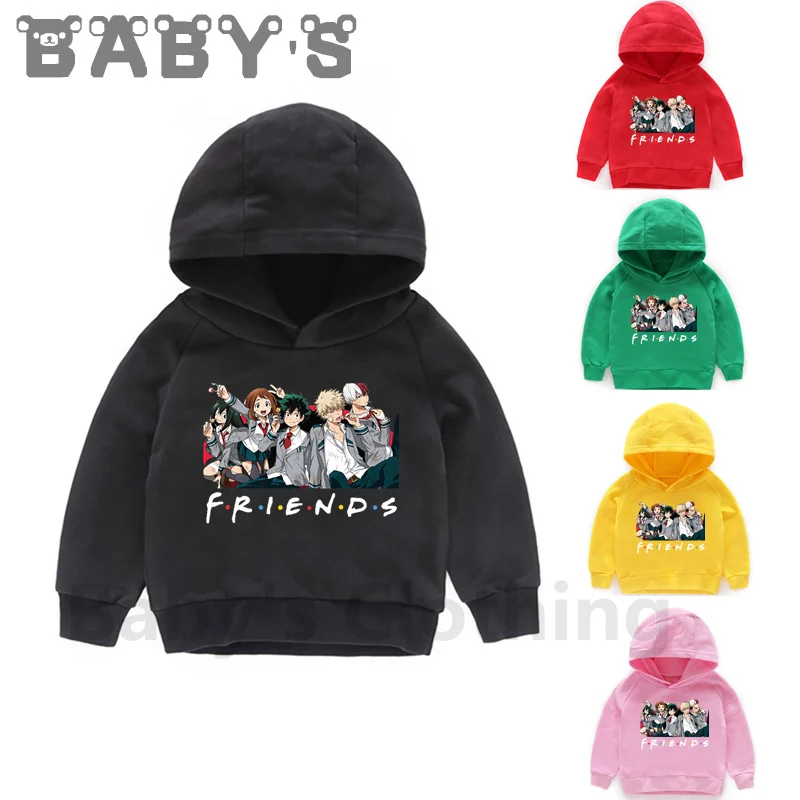  Children Hooded Hoodies Kids Anime My Hero Academia Print Sweatshirts Baby Funny Pullover Tops Girls Boys Autumn Clothes,KMT2449