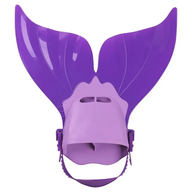 Cute Children Swimming Fin Diving Foot Flippers Water Sports Training Shoes - Цвет: Purple