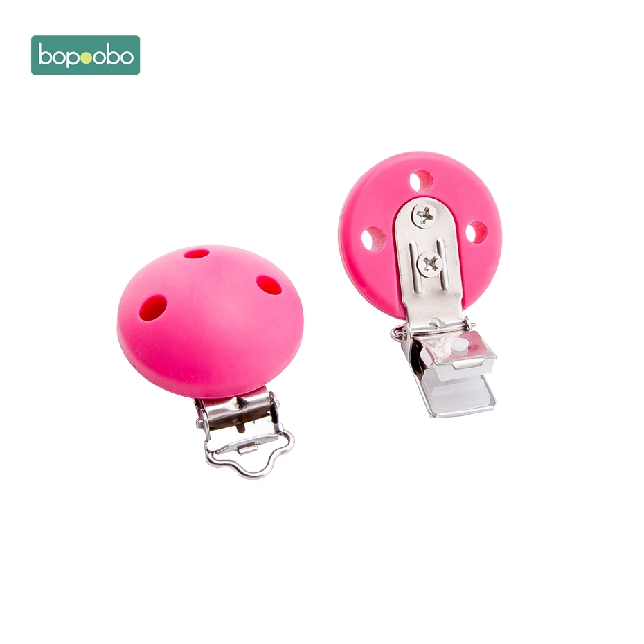 Rose Round Bopoobo 1 шт. силиконовая соска-подвеска пищевые материалы BPA Бесплатный детский душ подарок для кормления Аксессуары детский силиконовый держатель для грызунов - Цвет: Rose Round