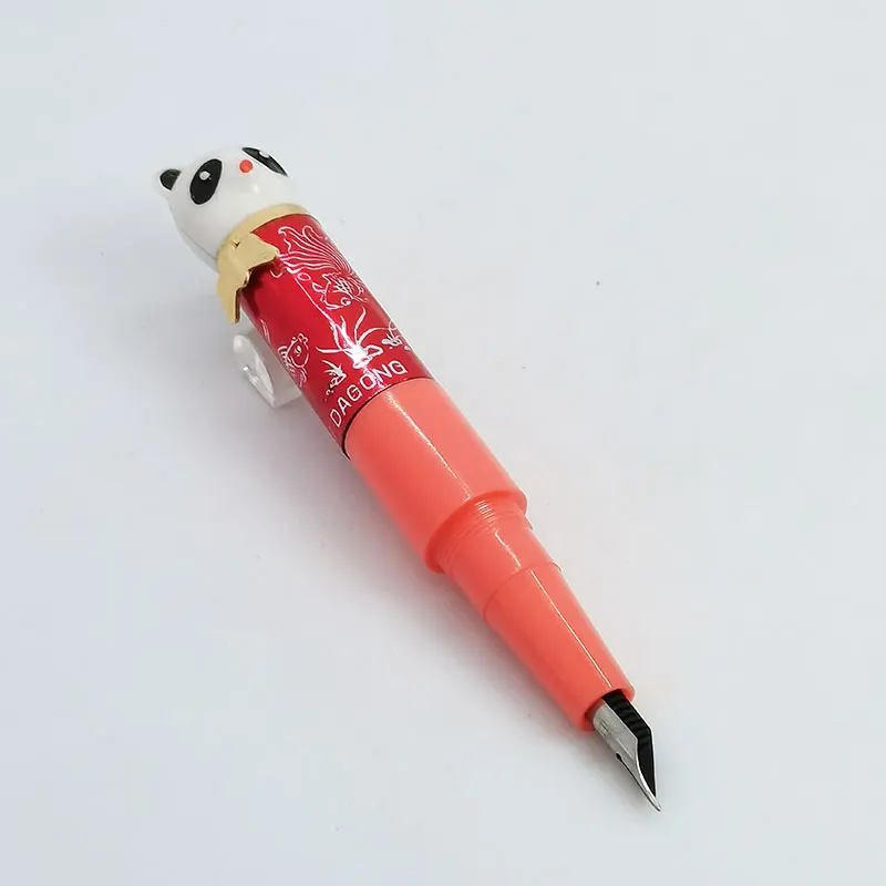 China In The 1980 S Collection Stationery Iridium Panda Short Pen  Children  New Old Stock Vintage WUHAN DAGONG