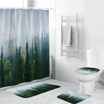 

Shower Curtain Waterproof Bath Screen Bathroom Decoration Frosted Anti-Microbial Mildew Resistant Bathroom Shower Curtain Liner