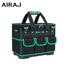 AIRAJ – sac à outils pour électricien Portable, multifonction, Installation de réparation, toile, grand, épais, poche de travail étanche