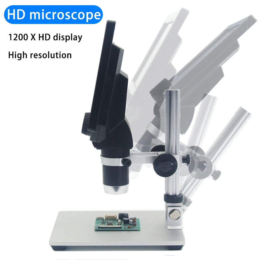 600X цифровой микроскоп Мобильный телефон обслуживание микроскоп электронный микроскоп видео микроскоп Лупа с Al-alloy stent