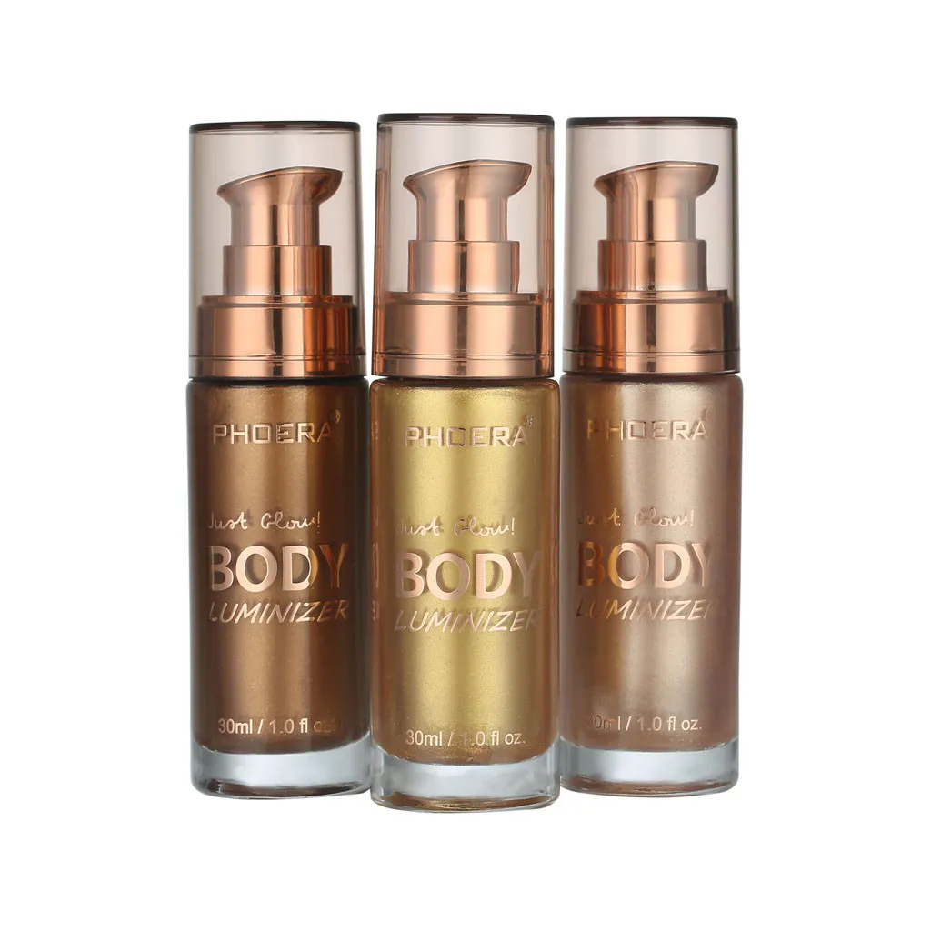 PHOERA Body luminizer, макияж, крем для лица, тела, мерцающий, макияж, жидкость, осветление