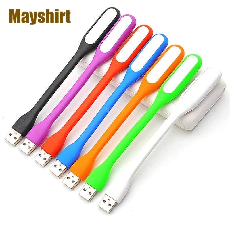 Portable USB Lamp Mini LED Flexible Book Light Bedroom Table Lamps for Mobile Power Bank PC Notebook Study Reading Night Lights | Лампы и