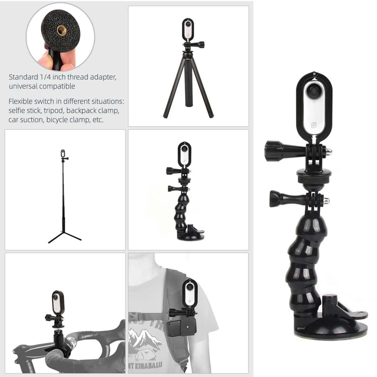 Защитный чехол-рамка для экшн-камеры Insta 360 Go из алюминиевого сплава, чехол с расширенным адаптером