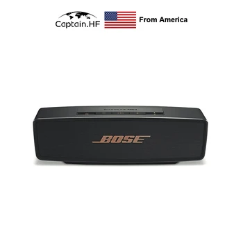 

US Captain Bos Link Mini II Bluetooth Speaker Portable Outdoor Wireless BT Speaker Mini 2 Deep Bass Sound Black Gold Limited
