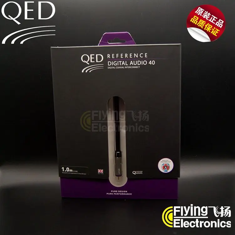 QED Reference 40 Reference 40 75Ω HIFI Fever RCA аудио коаксиальный кабель/5N бескислородный медный посеребренный/24 K позолоченный RCA