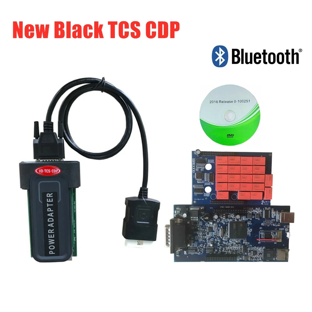 Новинка 2016R0 keygen для autocome VD TCS C-D-P с bluetooth vci obd obd2 автомобиля и грузовика диагностический инструмент+ 8 шт. автомобильных кабелей - Цвет: with bluetooth