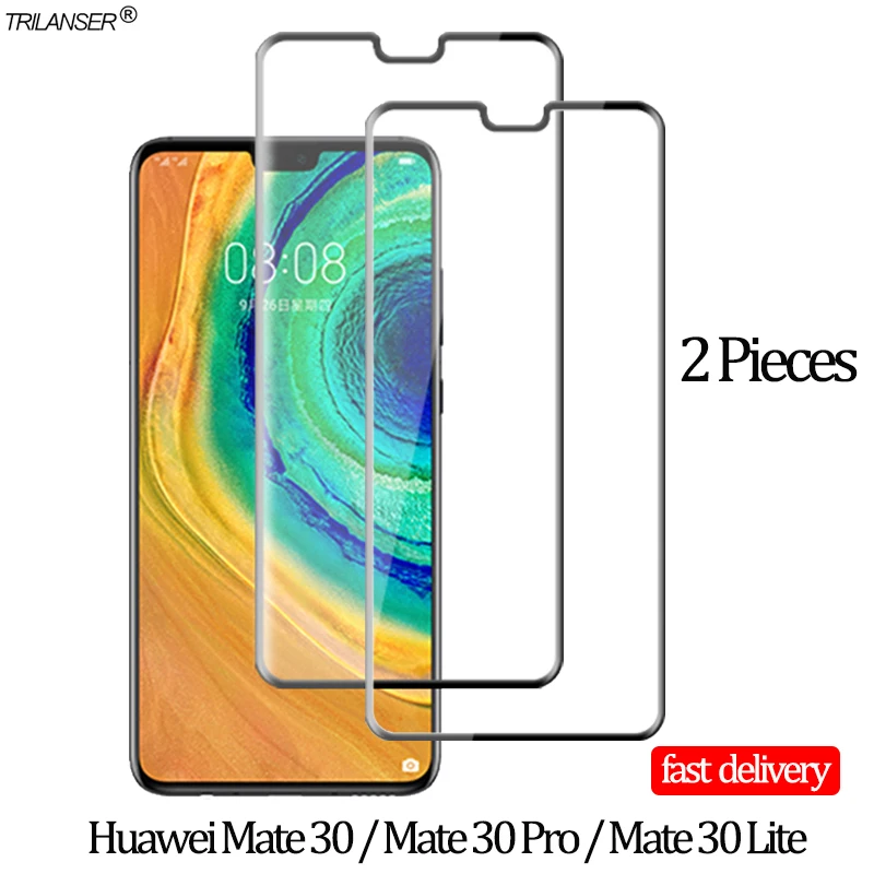 2 предмета в комплекте стекло для huawei-mate-30-Pro стекло на хуавей мате 30 про защита из закаленного стекла для экрана huawei mate 30Lite Экран протектор mate30pro стекло пленка хуавей мате 30 лайт стекло мате 30