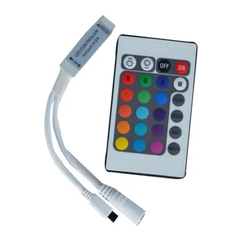

IN STOCK Universal Infrared Mini 24-key infrared remote control LED light for 3528 5050 RGB