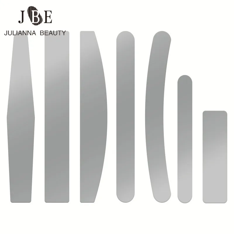 

1pcs Double Sided Buffers Pedicure Manicure Buffing Stainless Steel Scraps For Disposable Sandpaper Nail File Pads Nail Art Tool