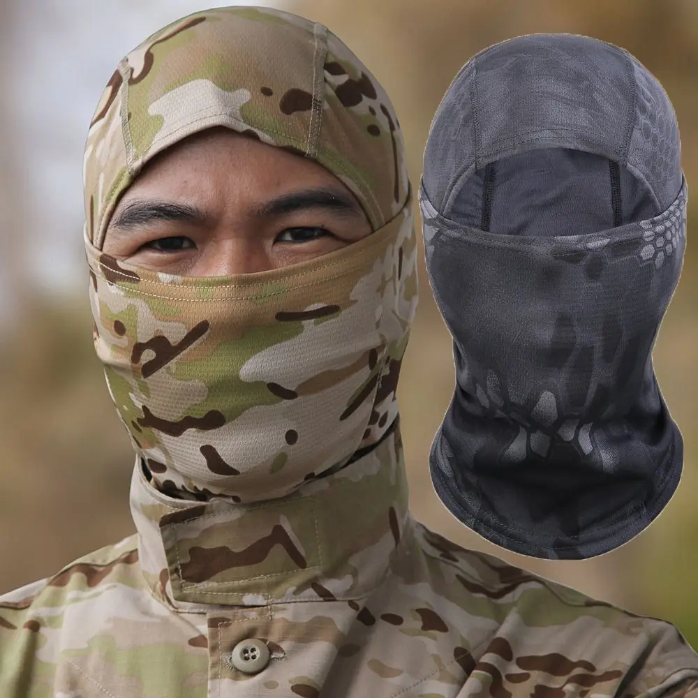 Hiking Bicycle Ski Bike Outdoor Camo Hunting Camouflage Hood Snowboard Sport Cover Cycling Balaclava Full Face Mask winter cap