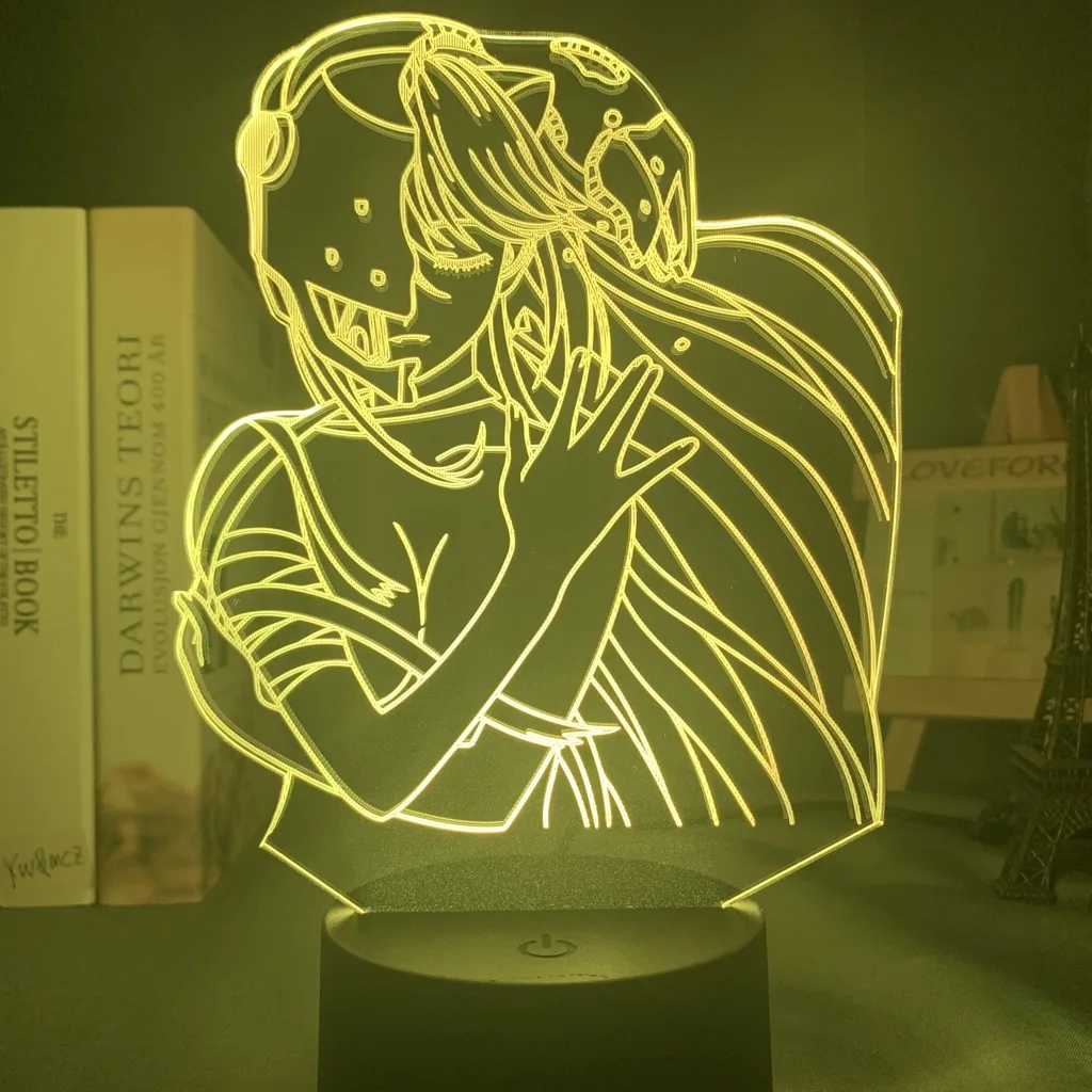 

Acrylic Led Night Light Lamp Anime Elfen Lied Lucy Nyu Figure Desk 3d Lamp for Kids Child Room Decorative Nightlight Manga Gift
