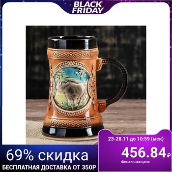 

Glass "Lion", art painting, 1 l