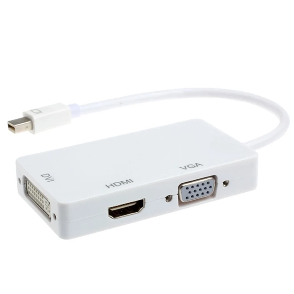 Горячий порт дисплея DP к HDMI/DVI/VGA Женский адаптер для MacBook 3 в 1 мА