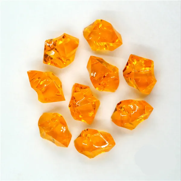50 шт./партия, 14*11 мм, акриловые хрустальные камни разного размера с бриллиантами, шахматная игра, аксессуары для настольной игры, 10 цветов - Цвет: Orange