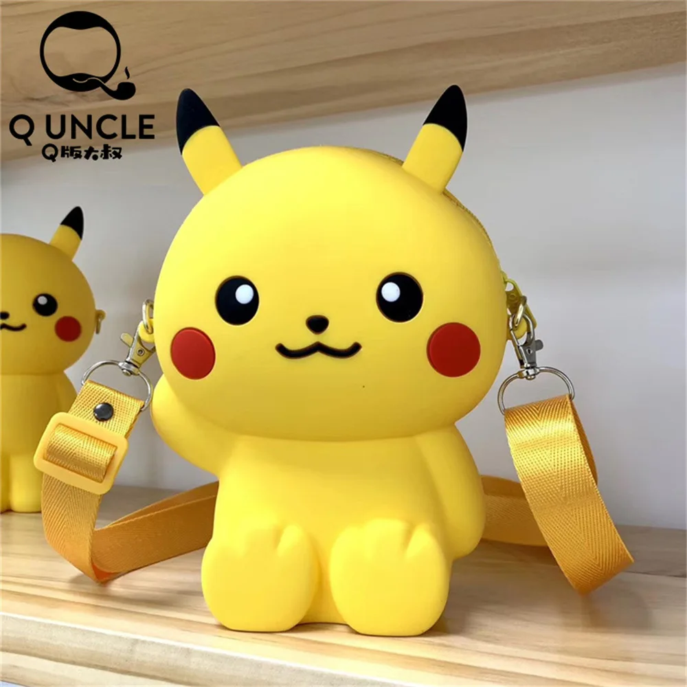Q UNCLE Роскошная желтая Милая женская сумка на цепочке, силиконовые наушники с застежкой-молнией, сумка для хранения ключей, Мультяшные сумки для телефона, сумка на плечо